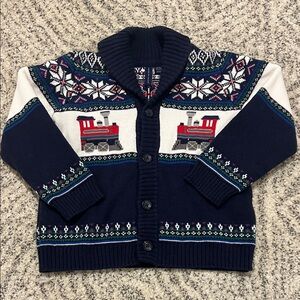 Janie and Jack - Train Pattern Sweater